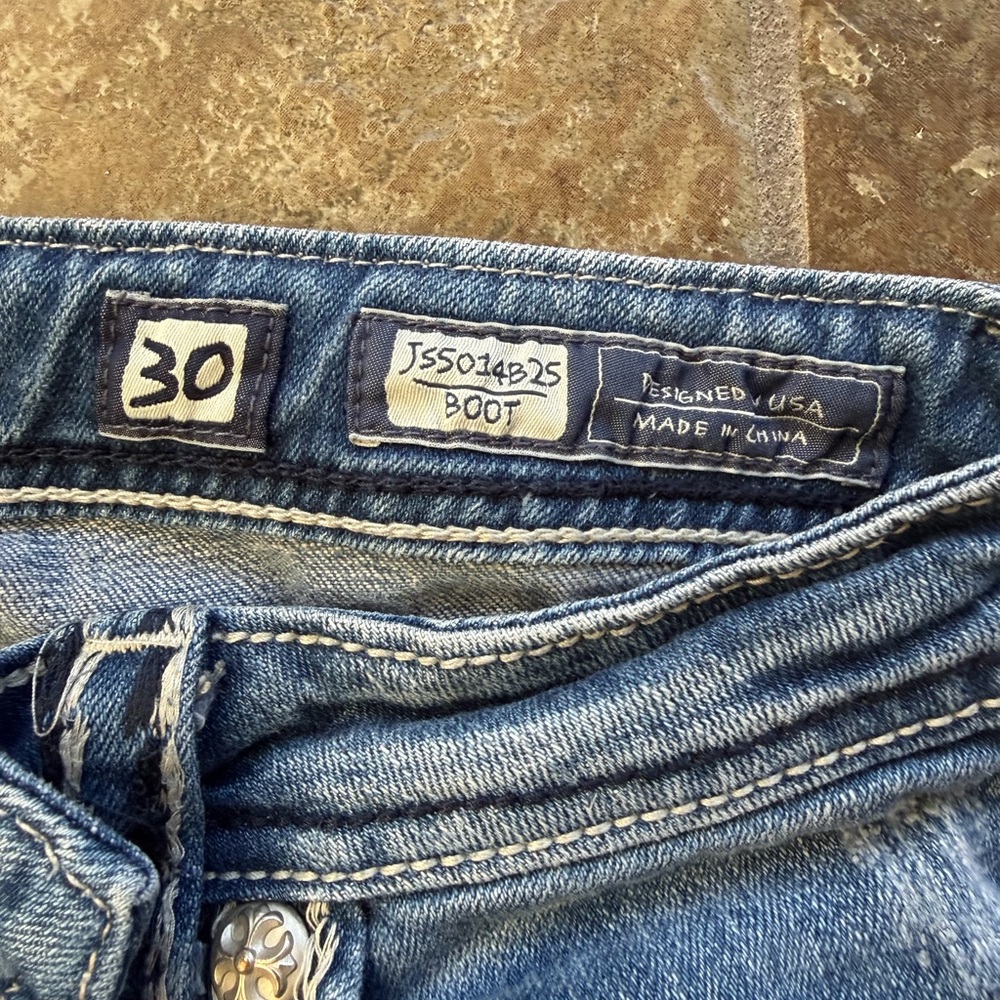 Miss Me Vintage Bootcut Blue Jeans